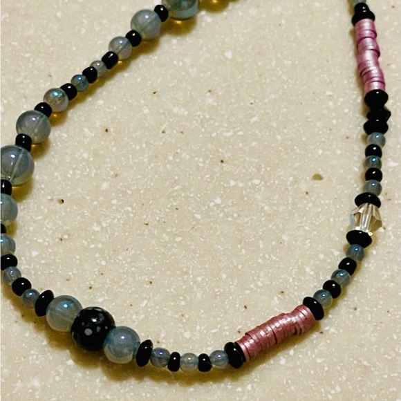 Phone String!! Beautiful Blue Shift Glass Beads & Swarovski Theme! - Picture 11 of 11